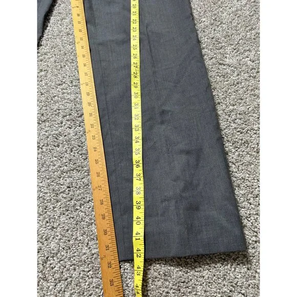 Burberry Men's Size 36R Gray Wool Dress Pants Slim Fit Made In Italy